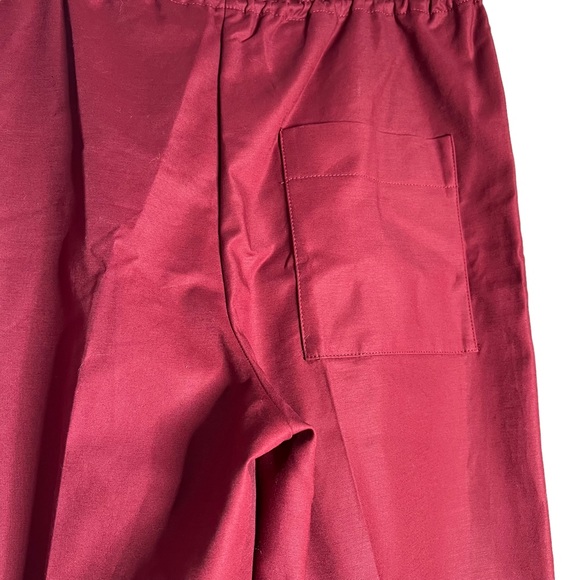 NEW MNG Suit Red Paper Bag Style Wide Leg Trousers Loose Fit Women’s Size US 6 - Picture 5 of 7